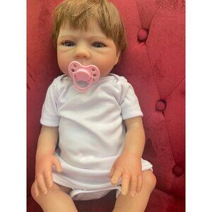 🆕18Inch Full Body Viny Newborn Baby Poseable Limbs Cute Girl Reborn Baby